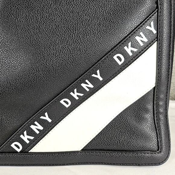 DKNY BOND NORTH SOUTH TOTE BAG — BLACK/WHITE • STYLE R94BZF35 • NEW WITH TAGS - Picture 13 of 13